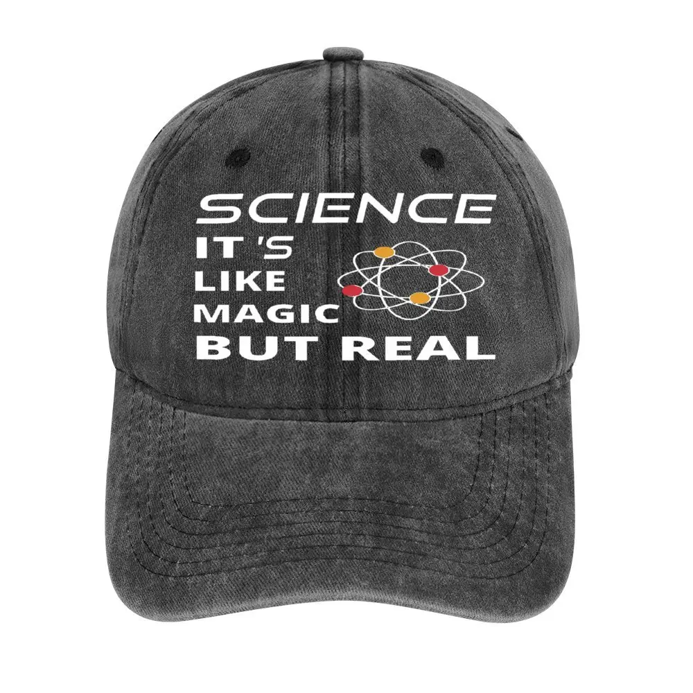 

Science It Is Like Magic But Real Pattern Printing Unisex Trucker Cap Birthday Gift Dad Hat Mesh Net Caps Outdoor Sport Hats