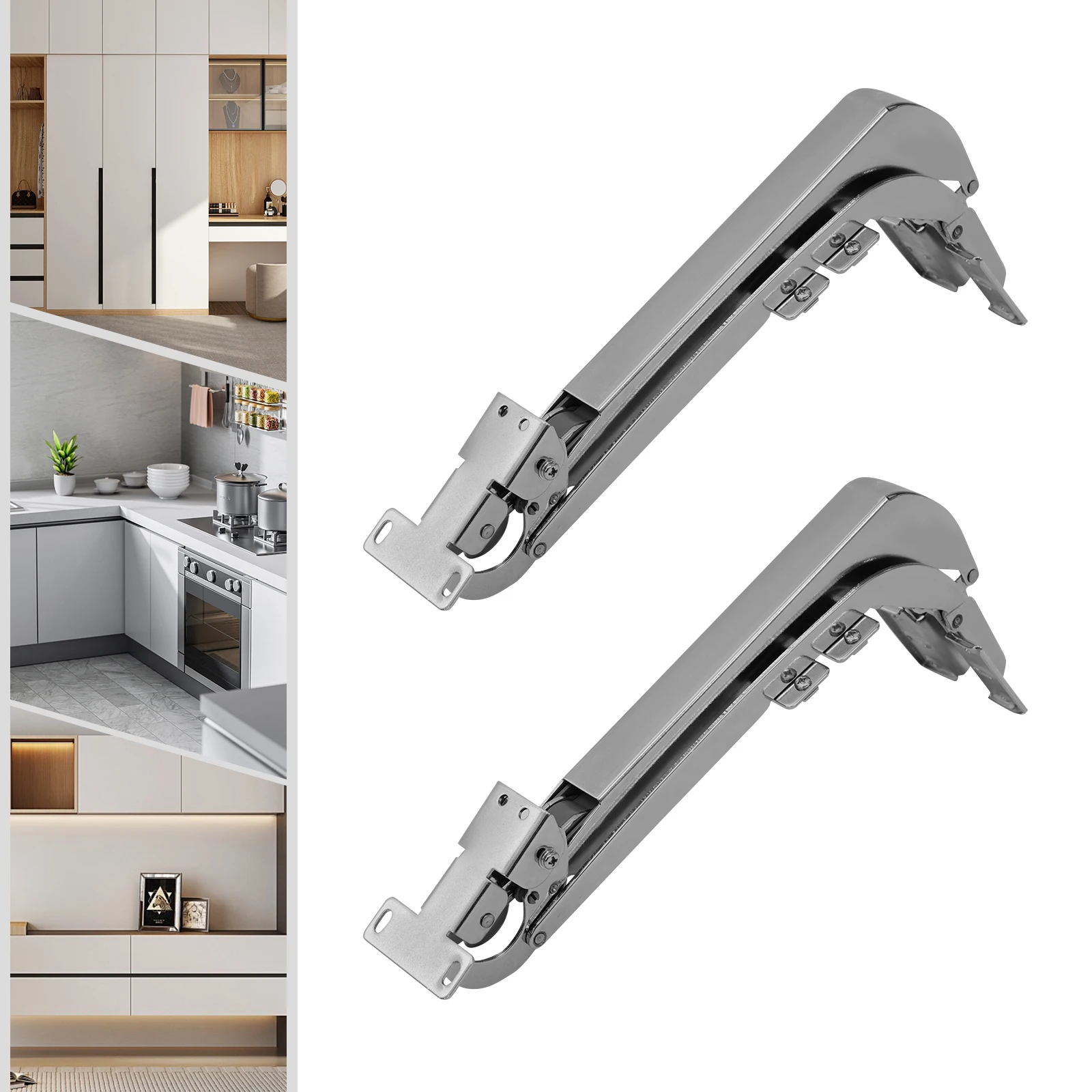 

180° Parallel Opening Cabinet Door Hinges, Cabinet Hinges for 15-25mm/0.59-0.98in Doors, 9kg/19.84lbs Load-Bearing Capacity