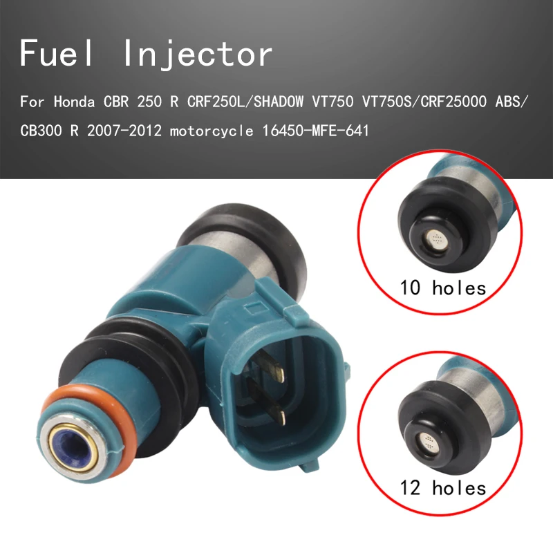 

Fuel Injector Nozzle For Honda CBR 250 R CRF250L /SHADOW VT750 VT750S/CRF25000 ABS/CB300 R 2007-2012 motorcycle 16450-MFE-641