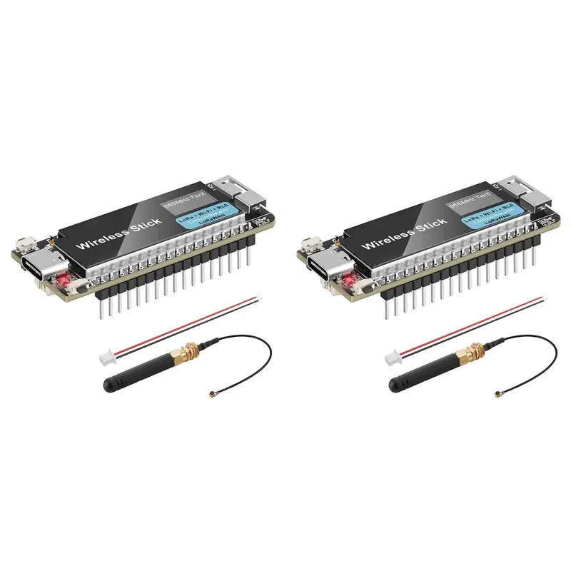 

2X ESP32-S3 Беспроводная плата разработки Lora WIFI Bluetooth SX1262 Lorawan BLE с быстрым подключением Type-C, 433-510 МГц