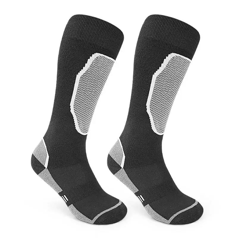 Ski Socks Men Thickened Knee-High Skiing Socks Breathable Thermal Socks Sweat-Wicking Quick-Drying Foot Wear For Men Women