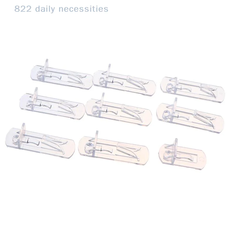 10Pcs Clear Shelf Support Pegs Non-Scratch Plastic Shelf Holder Pins for Cabinet Closet Bookshelf Furniture Accessories