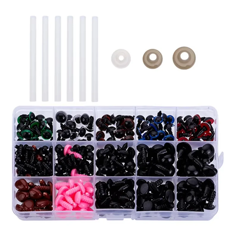 

Best-566PCS пластиковые защитные глаза для вязания крючком амигуруми, вязаные крючком глаза с шайбами, защитные глаза для животных для изготовления вязания