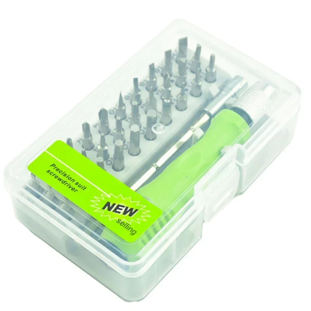 Magnetic Repair Tools 32 In 1 Screwdriver Set On-the-go Repairs Compact Screwdriver Bits Mini Magnetic Screwdrivers