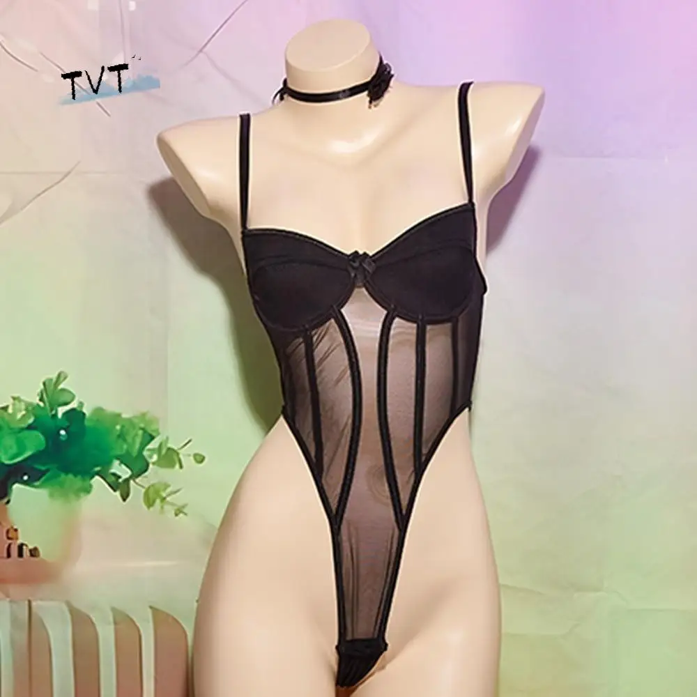 

Slimmer Body Shaper Women Bodysuit Shapewear Thong Leotard Thin Mesh Body Shaper Corset Belly Contracting Sleeveless