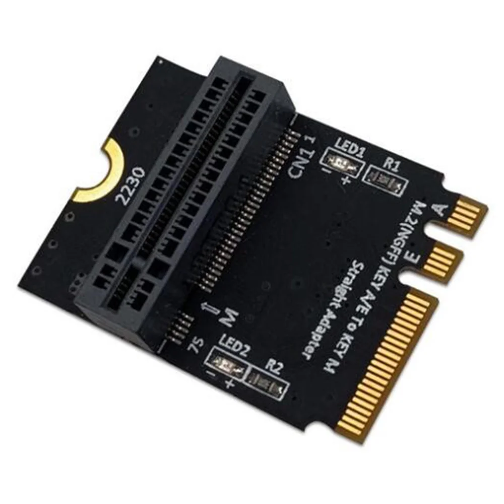 M.2 NVME Adapter SSD PCIE M2 NGFF Key M to M.2 Key A/E Adapter Vertical Installation for 2230 M2 NVME SSD Riser Card