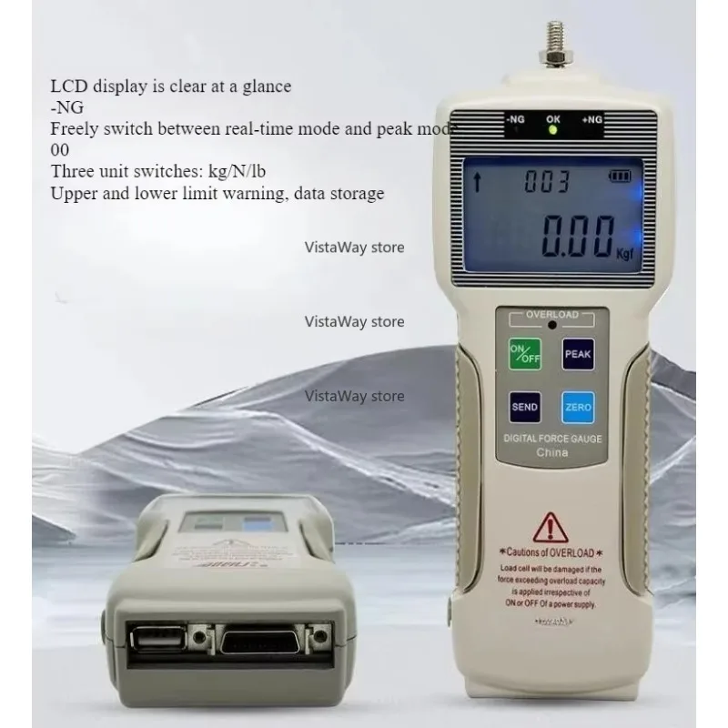Digital Display Force Gauge ZP5-1000N, dynamometer, Rally meter ZP-5,10,20,50,100, 200, 500,1000 Dynamometer
