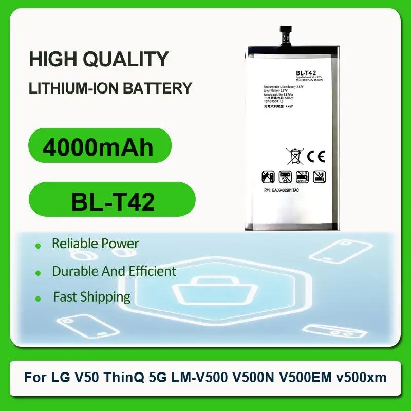Battery For LG K510 K51S LM-K410BMW LM-K510BMW LM-K510HM Optimus F60 MS395 D390N Tribute VS810PP Transpyre LS660 V40 ThinQ Q710