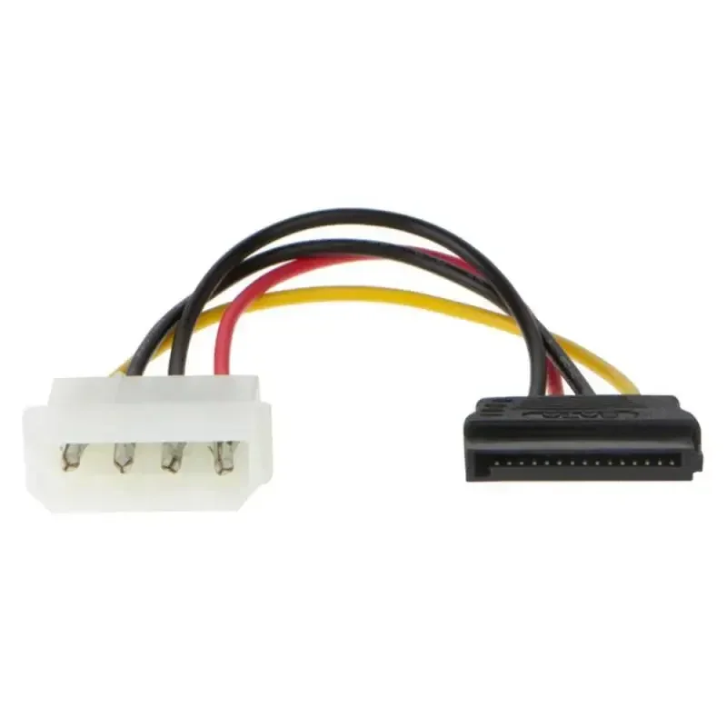 Pin Molex IDE to 2 Serial ATA Hard Driver Power Cable SATA Y Splitter Dual Hard-Drive-Disk Extension Cord Adapter