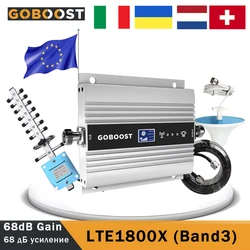 Cellular Amplifier GOBOOST Cellphone Signal Booster DCS Repeater 4G Mobile LTE 1800mhz Moblie Cell Phone Band 3 Signal Amplifier