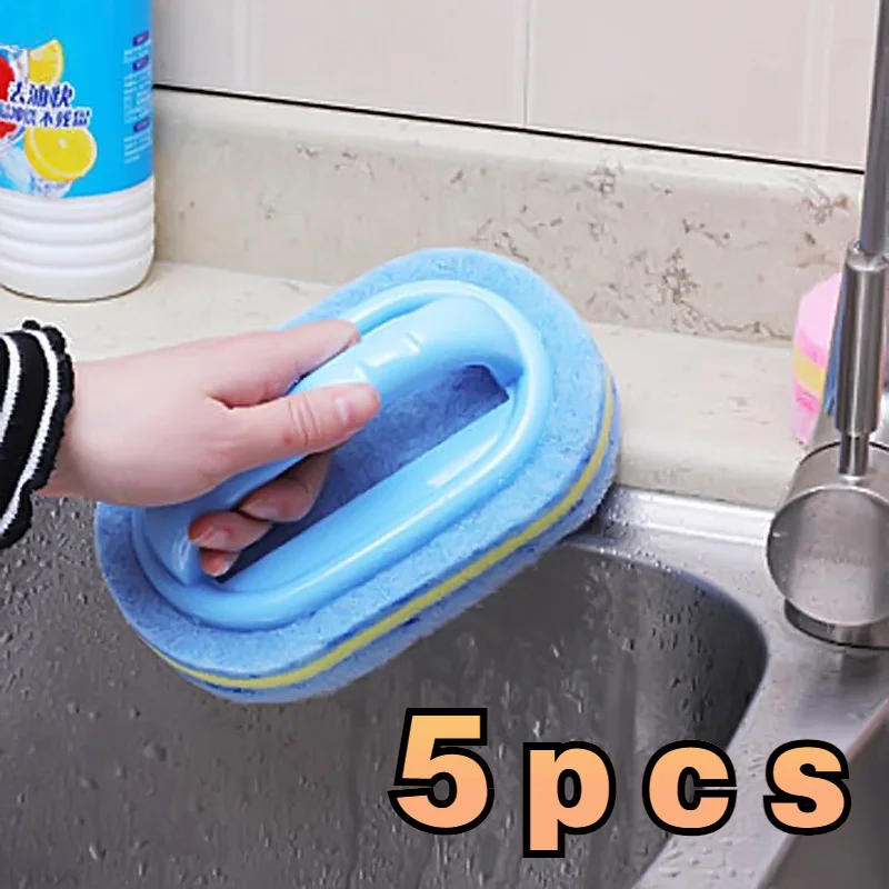 

5pcs Kitchen & Bathroom Cleaning Magic Sponge - Perfect For Glass, Wall, Toilet & Ceramic Cleaning!