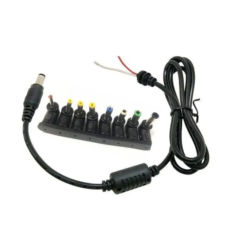 652F DC5V DC5521 Charging Cable 8 Connectors 5.5x2.1mm  5.5x2.5mm for Efficient Power Supply to Multiple Devices