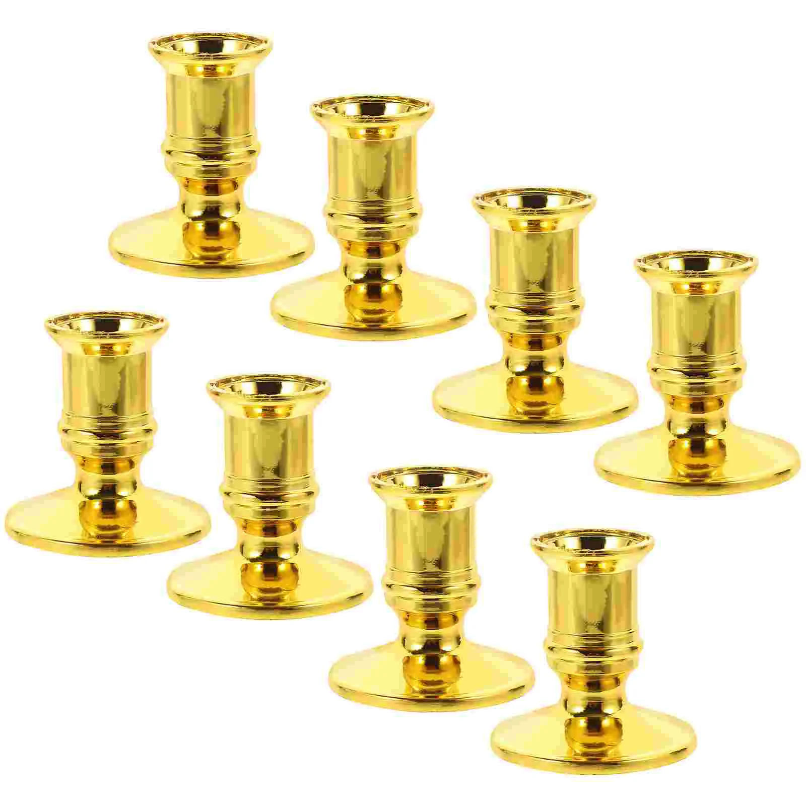 Window Taper Electronic Base Dining Table Wedding Candlestick Holders Gold Decor