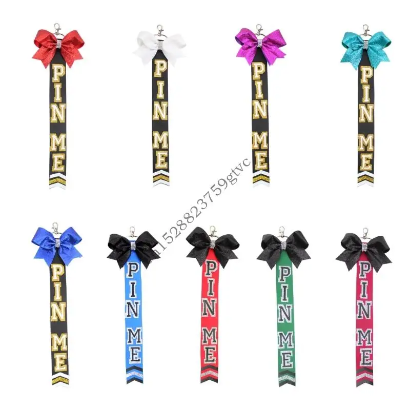 

D0UF 5PCS Sparkling Cheer Keychain Set Backpack Charm Friendship Key Hanging Ornament Suitable for Games and Competitions