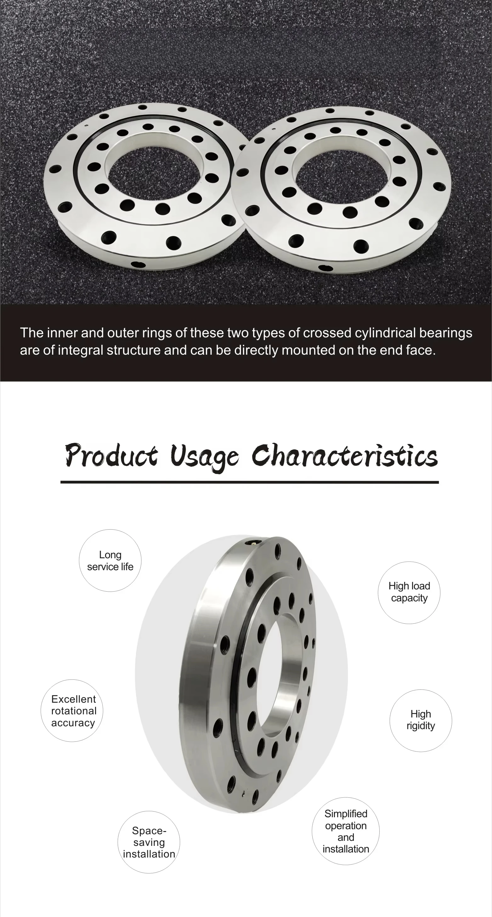 User-friendly Lightweight 360° Rotating Lazy Turn Bearing, High Speed Rotary Bearing Gear Ring for Rotation Application