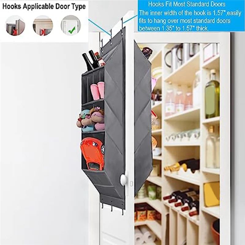 

BAAJ-Over The Door Shoe Organizer, Shoe Rack With Extra Deep Pockets, Wall Shoe Storage For Closet And Narrow Door