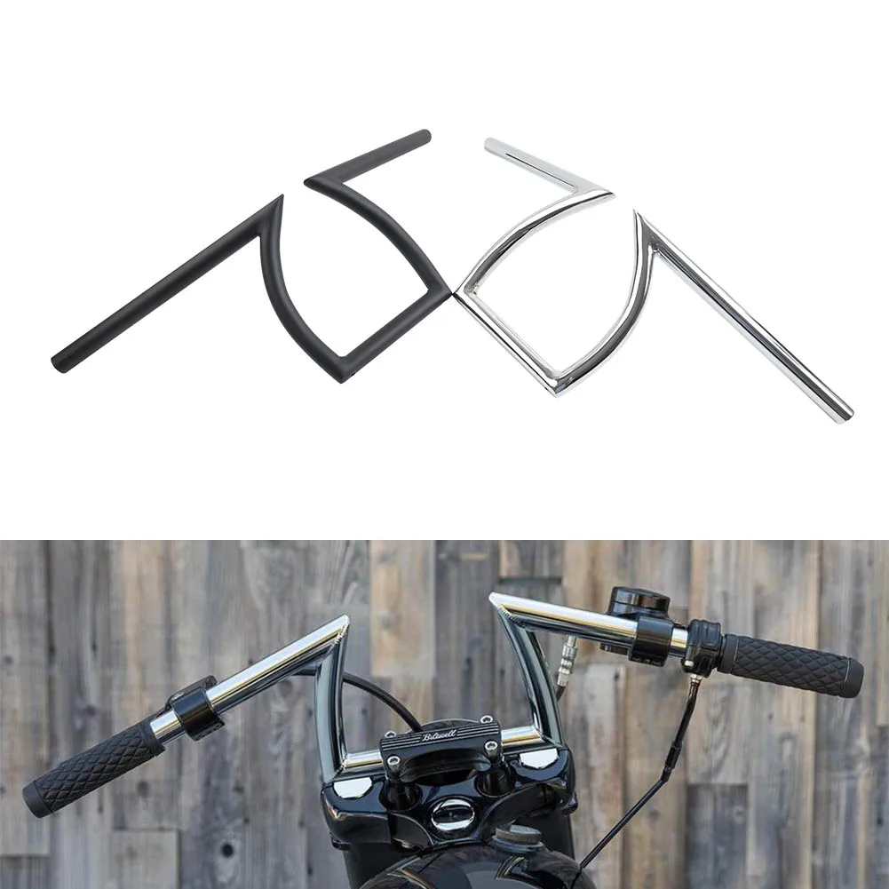 

Motorcycle 7/8" 22MM Drag Z Bar Handlebar For Harley Davidson Bobber Chopper For Honda For Suzuki