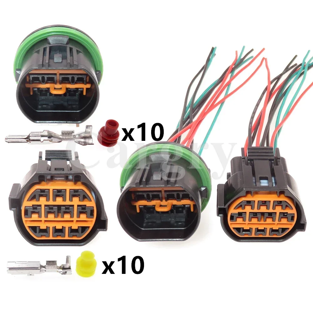 1 مجموعة 10P GL221-10021 HP066-10021 HP076-10100 التيار المتناوب الجمعية السيارات العلوي المقبس سيارة موصل مقاوم للمياه الجمعية لشركة هيونداي #1