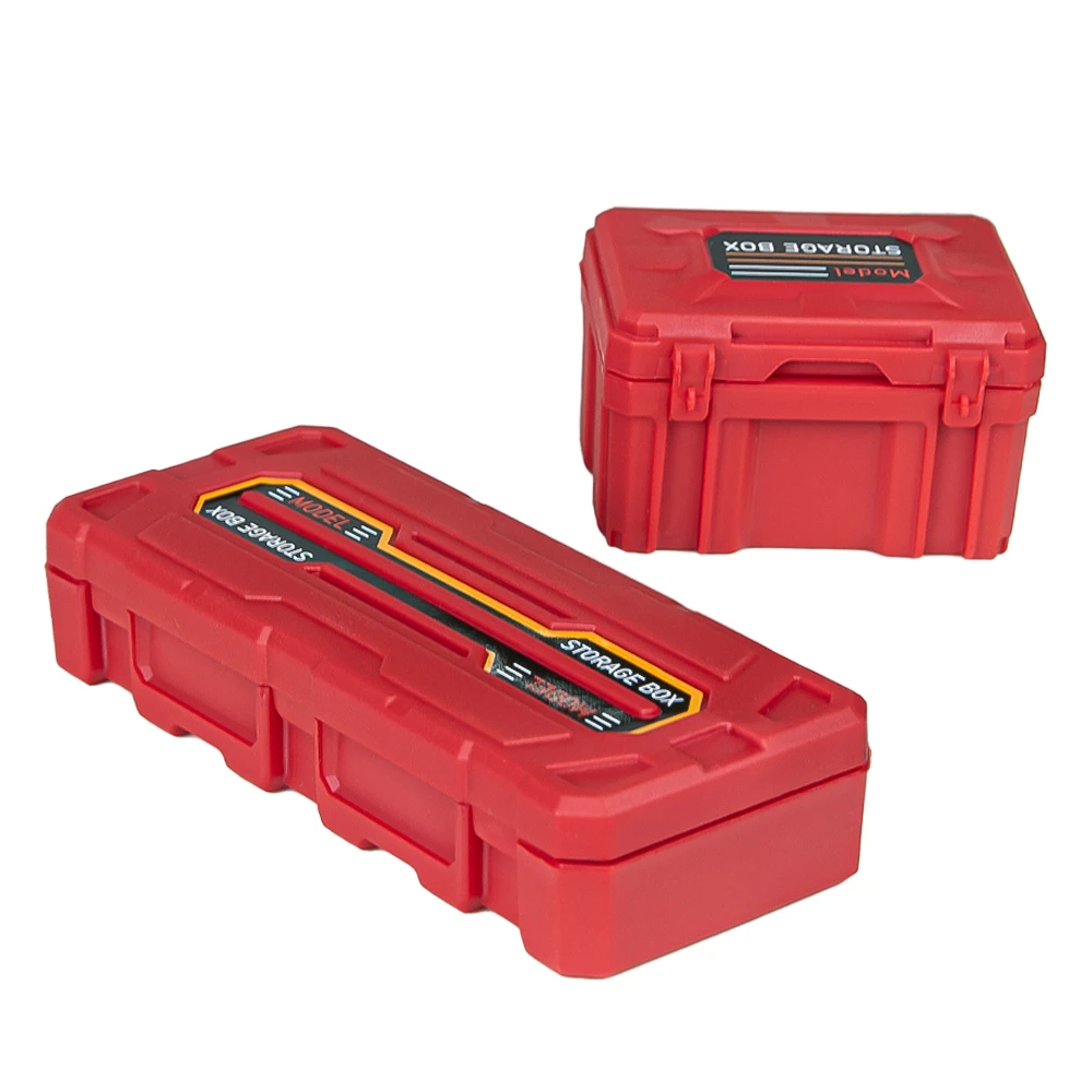 2pcs 플라스틱 수하물 보관 상자 장식 도구 1/10 Rc 크롤러 축 Scx10 90046 Traxxas Trx4 Trx6 Redcat Rgt Yikong Rc4wd