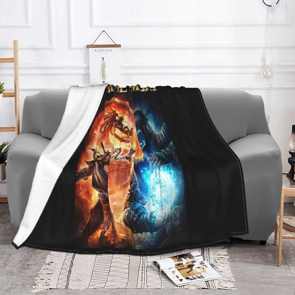 Scorpion Vs Sub Zero Mortal Kombat Video Game Mens New Gift From Us Cheap Sale Throw Blanket