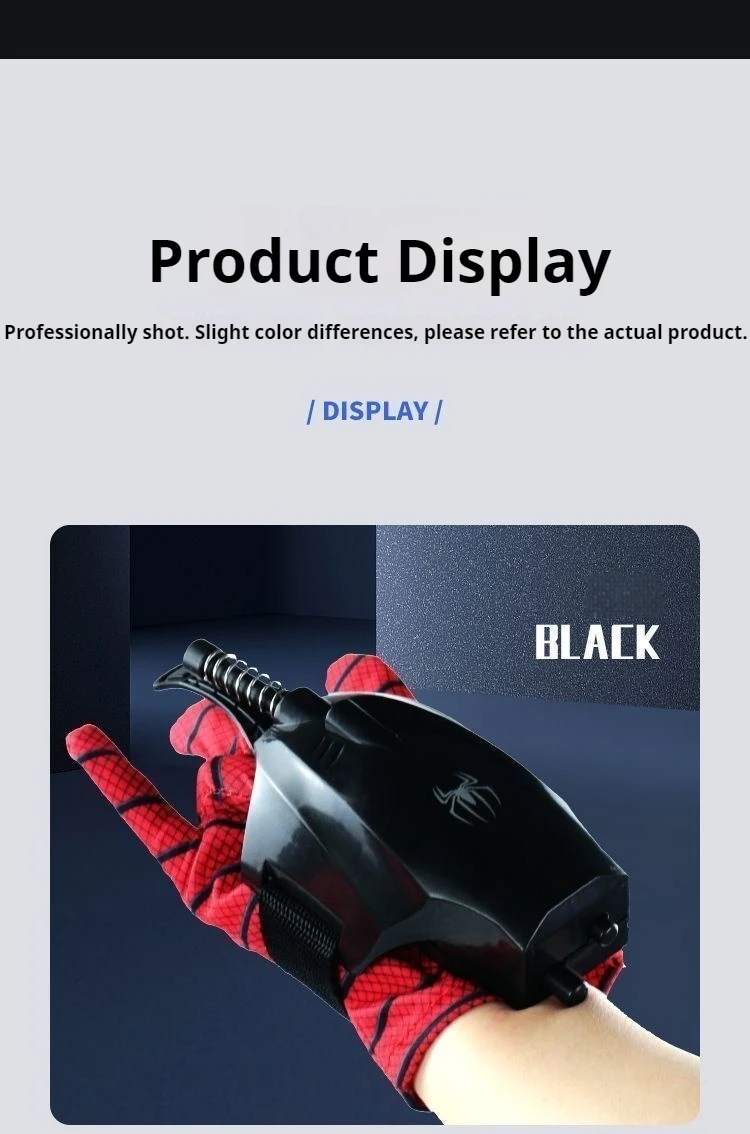 Spiderman Web Shooter Spider Man Cobweb Launcher Peter Parker Figur ML Legends Cosplay Zubehör Handschuhe Spielzeug Geschenk für Kinder – Detail 3