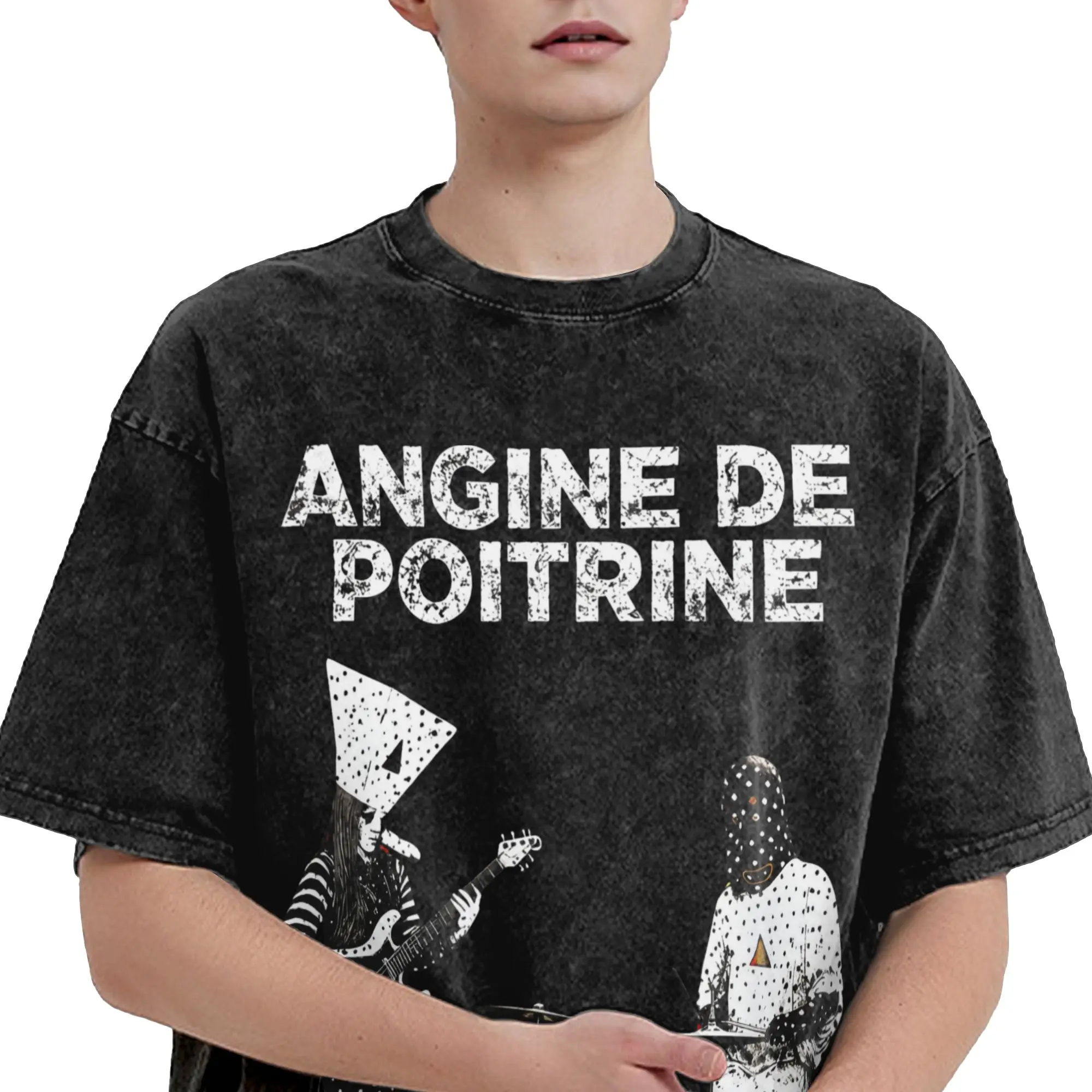 Angine De Poitrine Music T-Shirt Trending T Shirts Short Sleeve