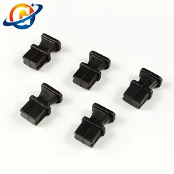 100pcs /Pack Black Silicone QSFP Dust Plug Cover Cap with Handle