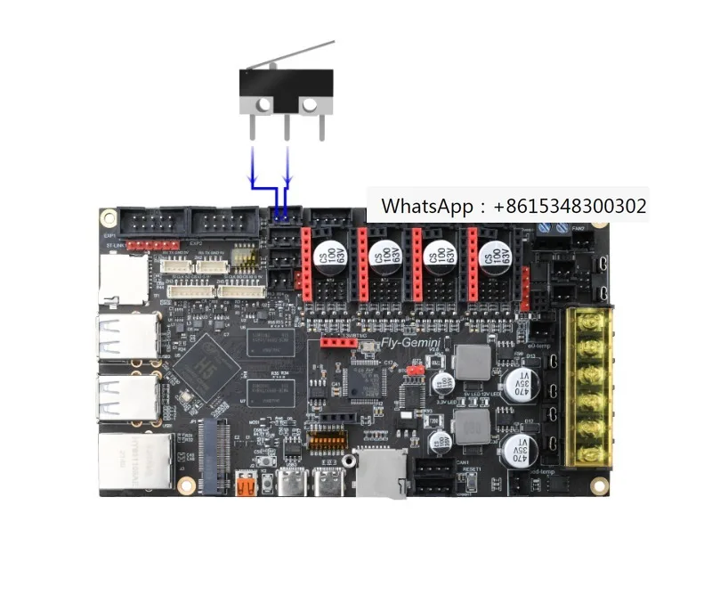 

Fly3D Gemini 4-axis 3D printer motherboard klipper/RRF firmware running on Linux