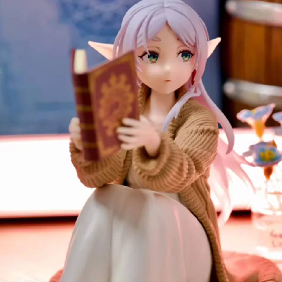 12CM Frieren Anime-Figur - Niedliche Nachtwäsche-Actionfigur Modellpuppe Spielzeug für Desktop-Sammlung aus dem Beyond Journey's End – Detail 6