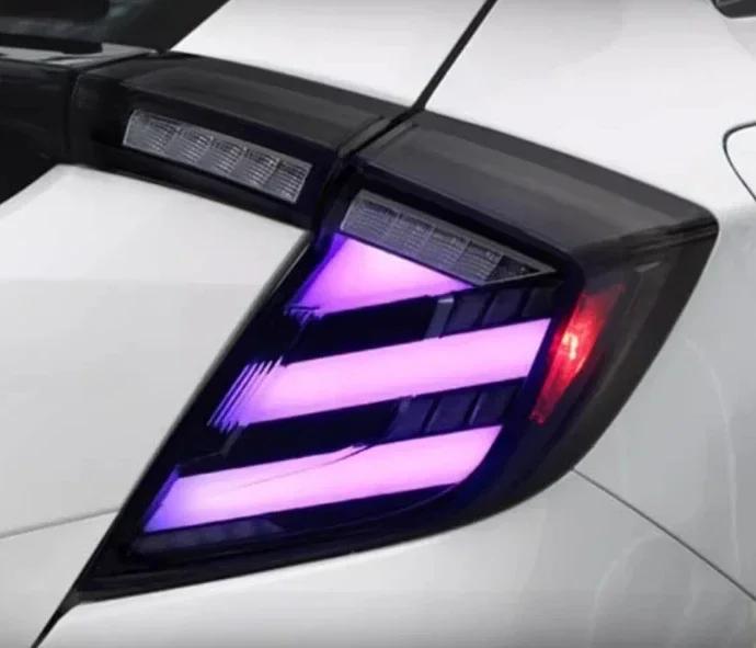 TYPY Full led taillights upgrade  taillights rgb seven color taillights for mugen 2016-2021 hatchback