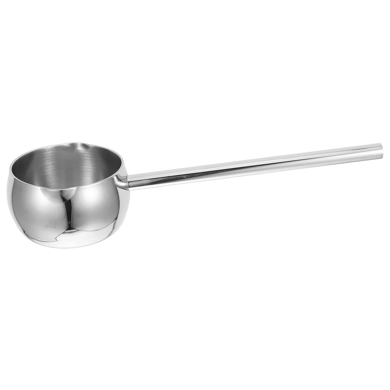 

Oil Splashing Mini Pot 304 Stainless Steel Long H Small Heating Saucepan Pour Spout Oil Butter Melting Kitchen
