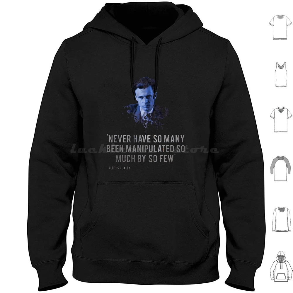 Aldous Huxley-Brave New World Revisited Quote ( Never Have So Many Been Manipulated So Much By So Few ) 6xl Cotton Cool