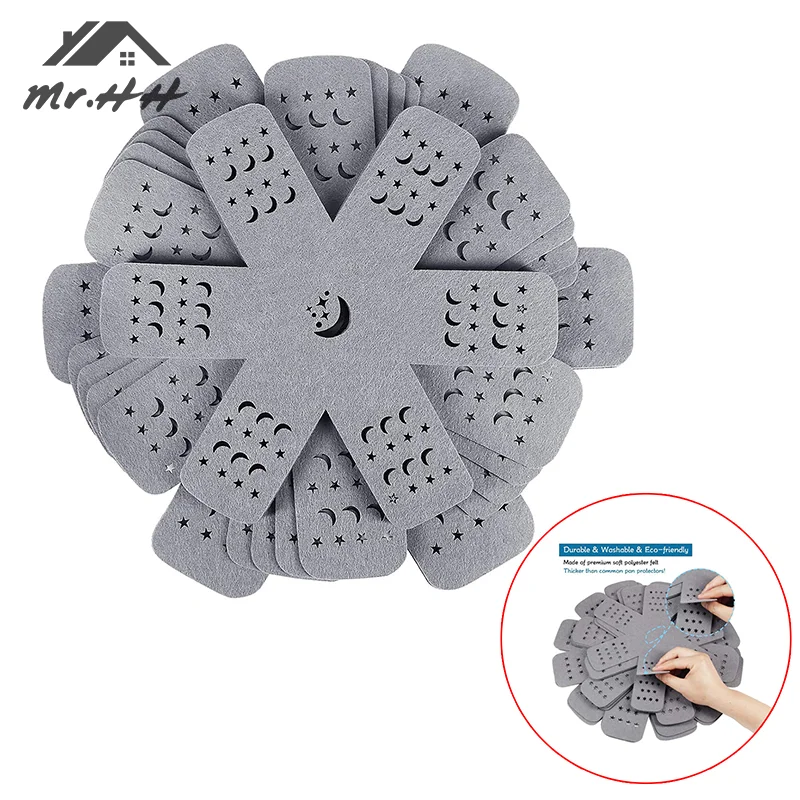 

12pcs Stackable Pot Protectors Prevent Scratches Pot Dividers Avoid Scratches Cookware Heat Resistant Protectors