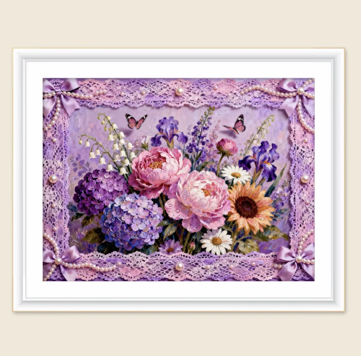 

Набор для вышивания крестиком 9ct 70x90см: Фиолетовые цветы в китайском стиле, наборы для рукоделия, декор для дома, поделки своими руками