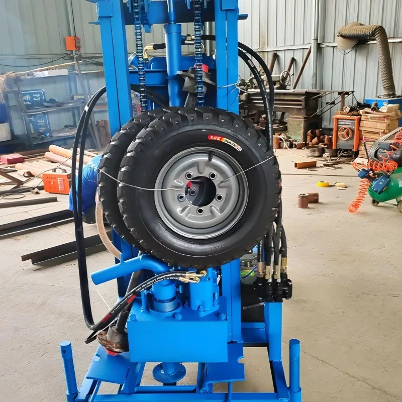 Portable Mini Water Well Drilling Rig 120m Drilling Depth 150mm Drill Bit Household Borehole Drilling Machine