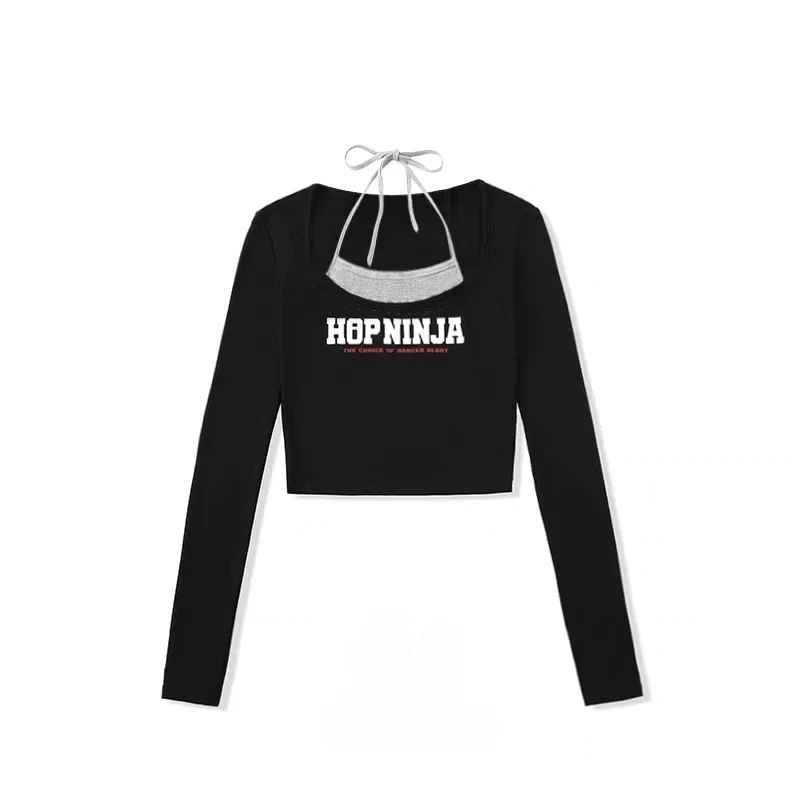 Schwarz Grau Crop Tops Mode Hosen Hip-Hop Performance Kleidung Sets Teenager Kinder Street Dance Outfits Jazz Dance Kostüm