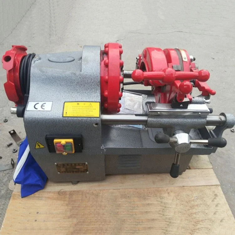 Automatic manual retraction 220V galvanized stainless steel pipe threading machine