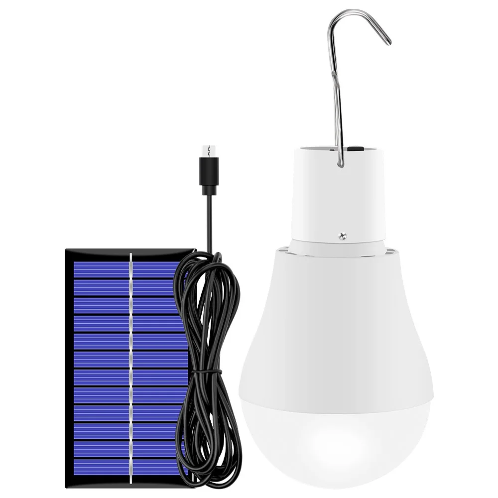 

Usb Rechargeable Bulb Outdoor Solar Light Portable Garden Courtyard Hiking Tent Camping Light Solar Emergency Light