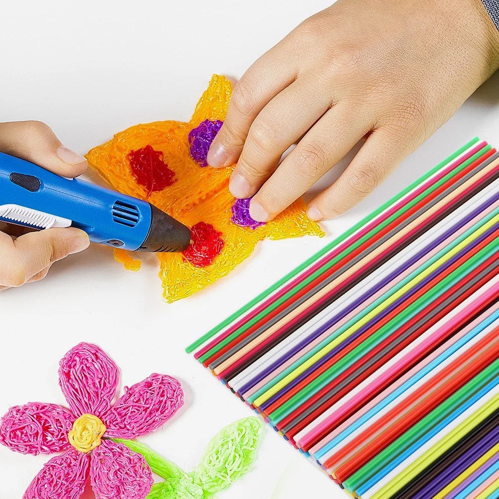 

110Pcs Pcl Filament Refills 3D Printing Pen 22 Low Temperature Safe Craft Doodle Supplies Pcl Filament Refills