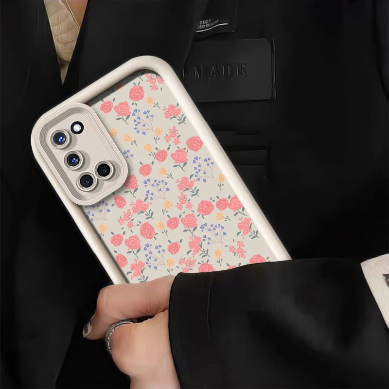Xiaomi Redmi Note 11S、11 Pro Plus、10S、9S、13 5G、14 Pro、12 Turbo、11T用スマホケース、おしゃれな花柄シリコンマットカバー
