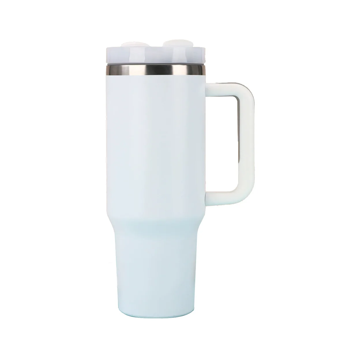 كوب سيارة 40 أونصة بمقبض ترمس من الفولاذ المقاوم للصدأ كوب ثلج للسيارة Big Mac #3