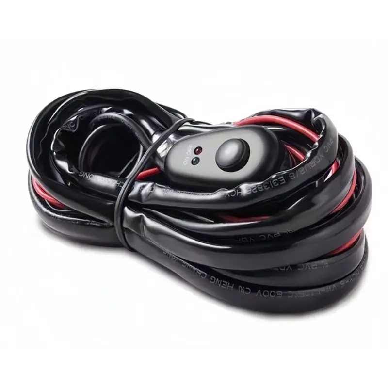 Universal 300W LED Light Bar Wiring Harness 18AWG 12V 40A Relay With On/For Off Switch For Off Road Truck SUV ATV UTV-Y79A