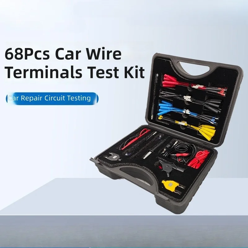 68-Piece/48-Piece Automotive Universal Wire Set Lead Terminal Test Kit Jumper Circuit Repair Kit