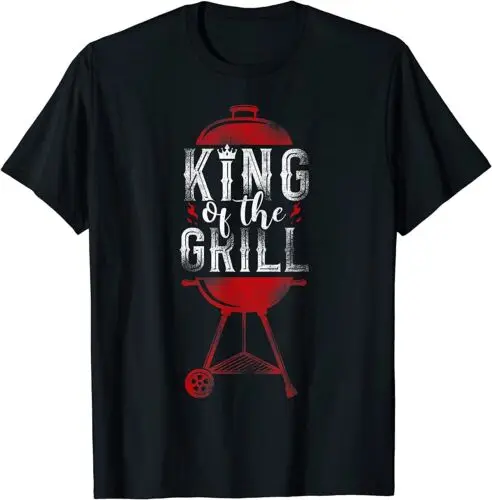 NEW LIMITED BBQ Smoker Dad King Of The Grill T-Shirt