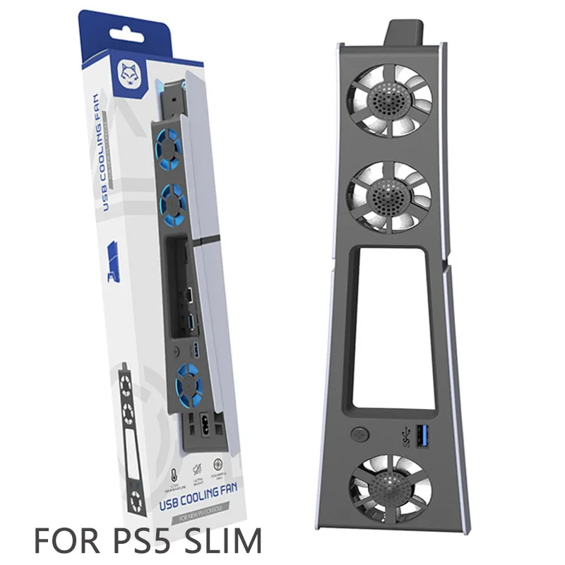 For PS5 SLIM Digital Version/CD Drive Host Cooling Fan Coole