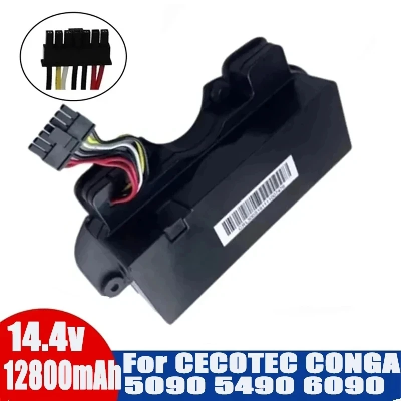 

14,4 v 128000mAh Совместимость с CECOTEC CONGA 5090 5490 6090 series аккумулятор для робота-пылесоса