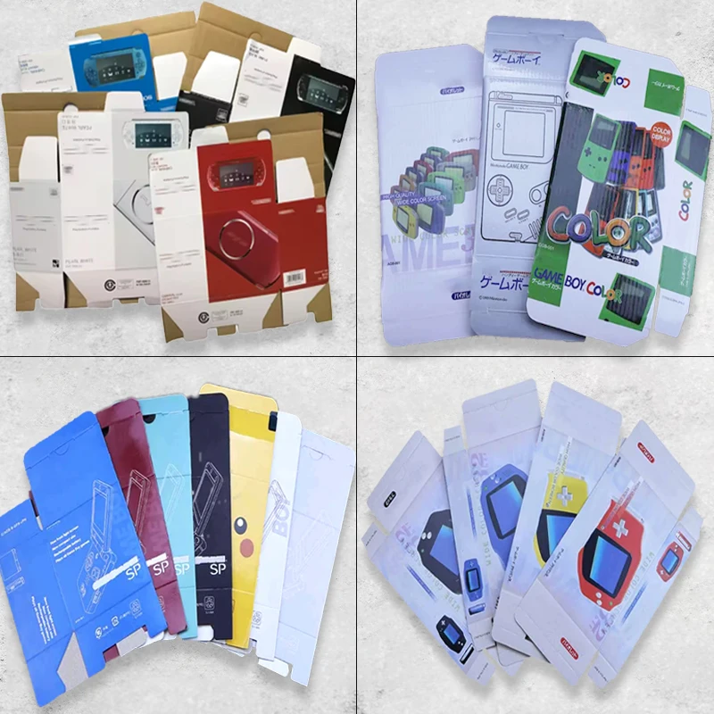 1 قطعة ForPSP1000/2000/3000 GBA/GBC/GBA SP/GB DMG لعبة وحدة التحكم جديد عبوة تعبئة الكرتون ل Gameboy مقدما جديد التعبئة والتغليف صندوق حماية
