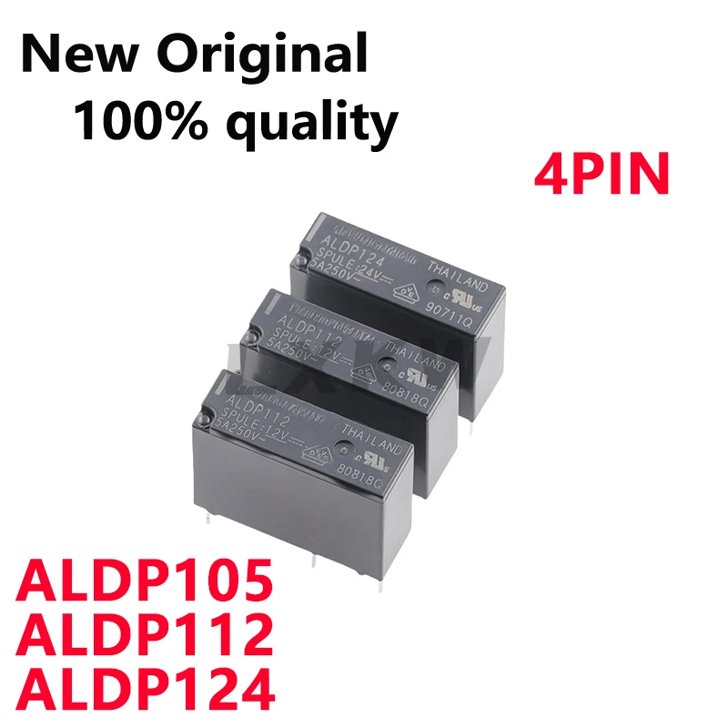 5-10/PCS New Original ALDP105 ALDP112 ALDP124 5V 12V 24V 4Pin 5A Relay In Stock