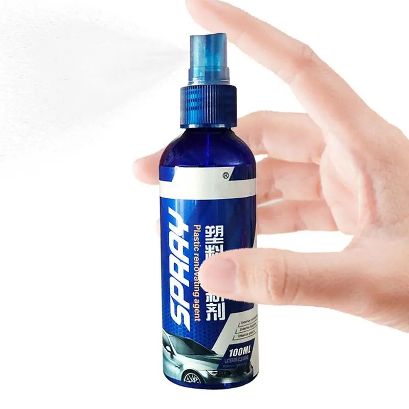 

100ml Plastic Restore Super Shine Car Interior Cleaner Long Lasting Maintain Gloss Auto Detailing Quick Coating Protection