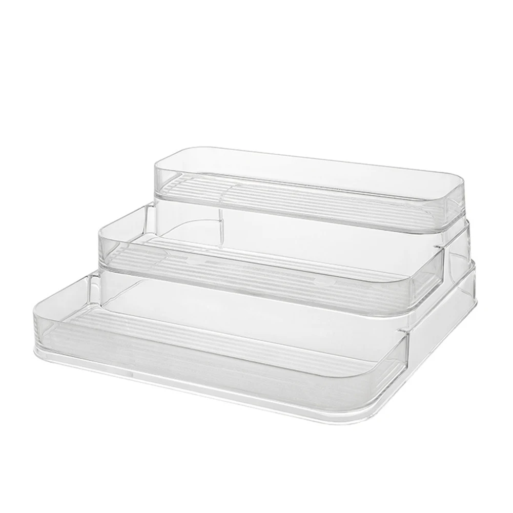 

Clear Acrylic Organizer Rack Home Storage Solution 10.5 L X 9.6 W X 4 H Acrylic Perfume Organizer For Skincare Products